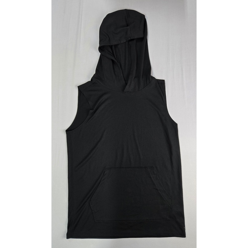 DSG Boys Sleeveless Movement Hoodie Pure Black Moisture Wicking Size L 14-16 NWT